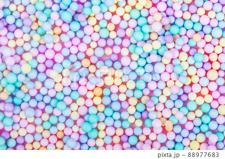 Foam beads of various colors brightly colored abstract background. Foam beads of various colors brightly colored abstract background. 88977683