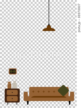 Brown sofa living room vertical 88978807