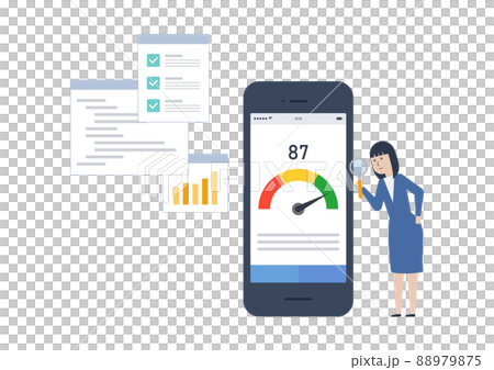 Webサイトの表示速度を改善しよう！なイラスト素材 88979875