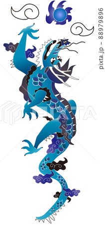 琉球紅型 登り龍