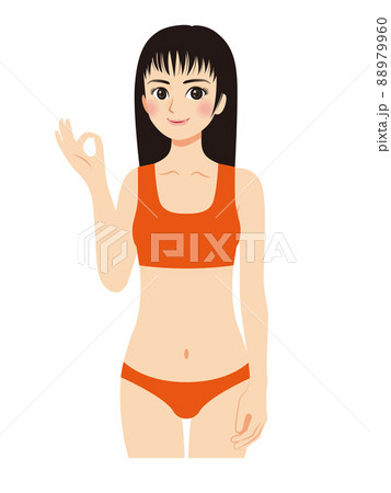 水着ポーズ女性 水着ポーズ女性 88979960