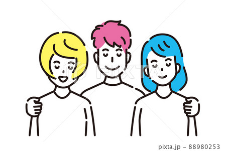 線画人物 88980253