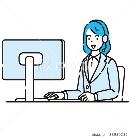 線画人物 線画人物 88980255