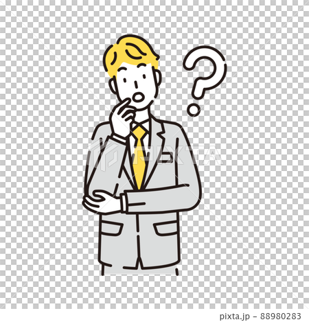 人物イラスト　線画 88980283