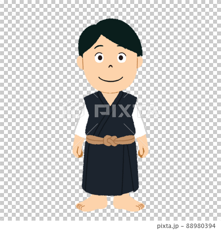 少林寺拳法男子のイラスト 88980394