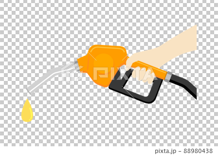 Gasoline refueling illustration image Gasoline refueling illustration image 88980438