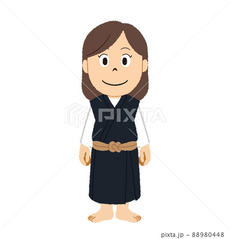 Illustration of Shorinji Kempo Girls - Stock Illustration