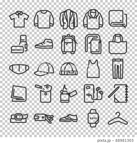 メンズファッション アイコン セット 88981303