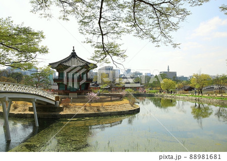建物 池 香遠亭 88981681