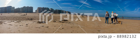 panoramic view on sand beach 88982132