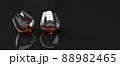 Cognac in two glasses 3D rendering 88982465