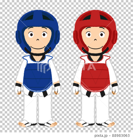 テコンドー男子のイラスト テコンドー男子のイラスト 88983063