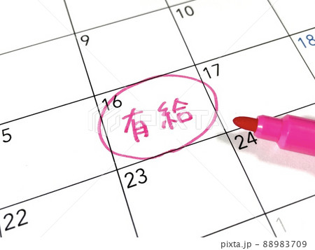 有給のスケジュール 有給のスケジュール 88983709