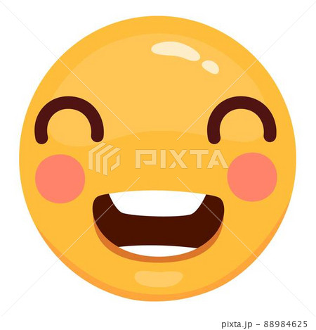 Cute modern Emoji. Joyful, sad and love... - Stock Illustration ...