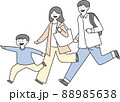 走る親子 88985638
