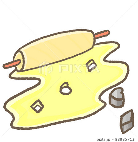 R もっとメルヘンなケーキ屋さん お菓子作り 麺棒 のイラスト素材 5713