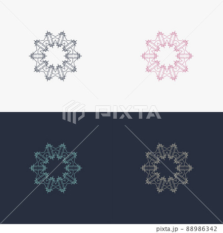 custom creative luxury ornament frame mandala logo custom creative luxury ornament frame mandala logo 88986342