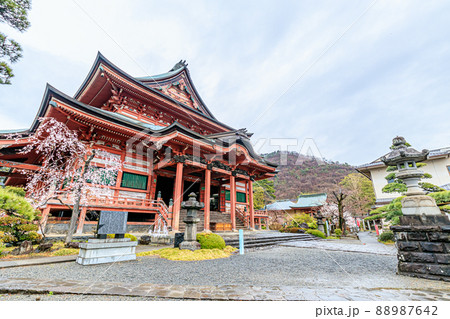 雨の甲斐善光寺　山梨県甲府市 88987642