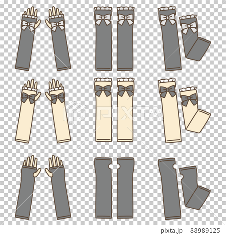 Illustration set of arm cover Illustration set of arm cover 88989125