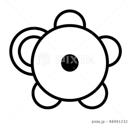 Sun symbol and crop circle pattern. Sacred geometry and mandala-like symbol, probably depicting a big solar flare. Modeled on a corn circle, found at Sixpenny Handley, Dorset, England, United Kingdom. 88991232
