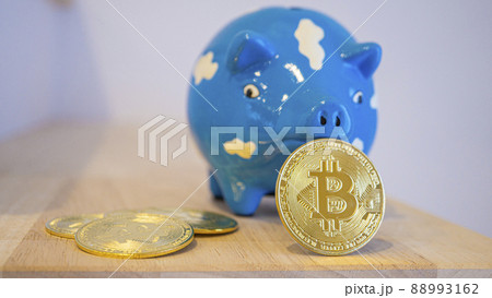 ビットコイン投資と豚の貯金箱_02 ビットコイン投資と豚の貯金箱_02 88993162