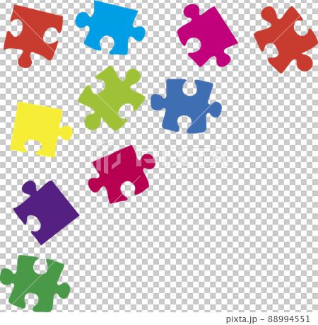 Jigsaw puzzle silhouette color 2 Jigsaw puzzle silhouette color 2 88994551