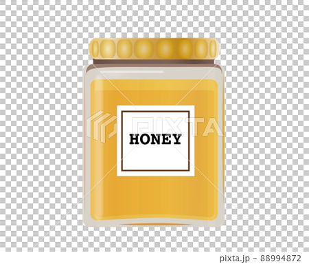 貼有標籤的蜂蜜罐 88994872
