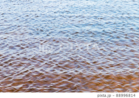 Sea water surface with ripple reflections and seabed, abstract background texture Sea water surface with ripple reflections and seabed, abstract background texture 88996814