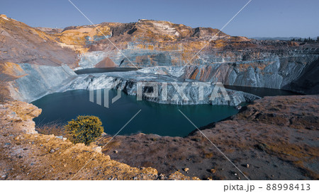 Abandoned copper mine Phoenix in Skouriotissa area, Cyprus 88998413