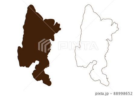 Schiza island (Hellenic Republic, Greece, Peloponnese) map vector illustration, scribble sketch Schiza map 88998652