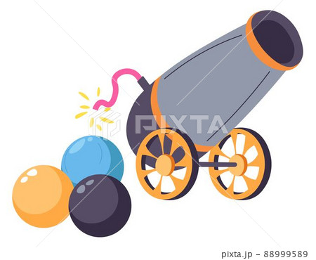Artillery gun and weapons, attack and defense 88999589