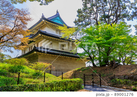 東京　千代田区　皇居にある富士見櫓 89001276