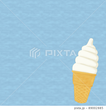 ソフトクリーム バニラ のイラスト素材 0025
