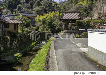 石見銀山大森町並み　西性寺　山門　島根県大田市 89003609