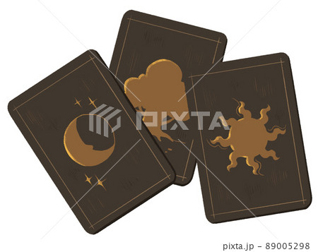 Tarot card illustration collection. Fortune tellers cards set.  89005298