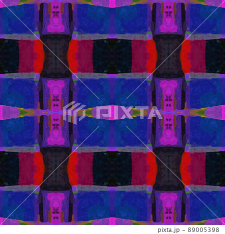 Beautiful colorful textured geometric seamless pattern 89005398