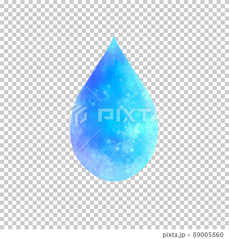 青の雫　水彩イラスト素材 89005860