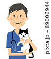 猫を抱く獣医師 89006944