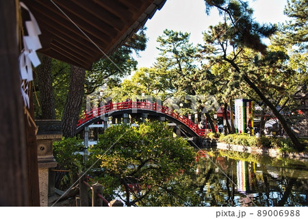 住吉大社社からの太鼓橋の姿 89006988