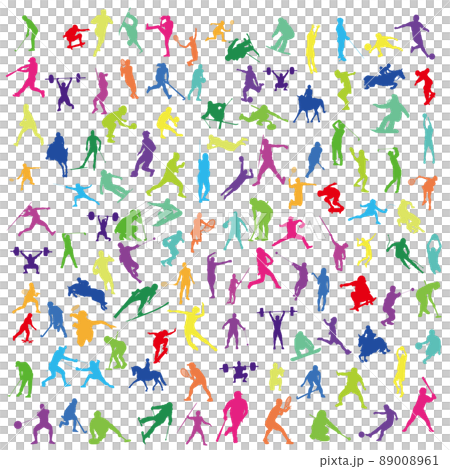 Sports silhouette illustration 89008961