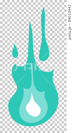 Illustration of blue flame 89010942