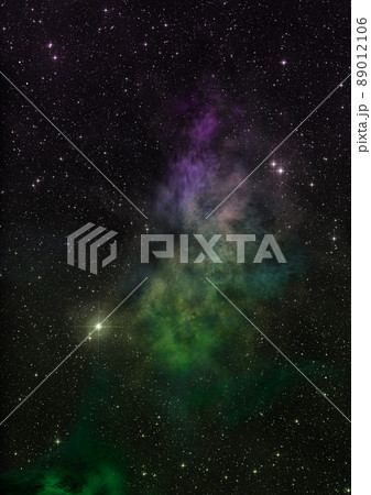 Star field in space and a nebulae Star field in space and a nebulae 89012106