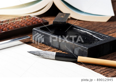 closeup writing brush 89012945