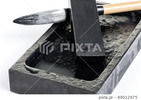 closeup writing brush 89012975