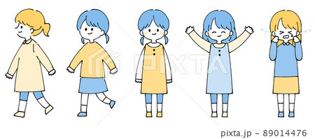 人物イラストセット_ラフタッチ 人物イラストセット_ラフタッチ 89014476