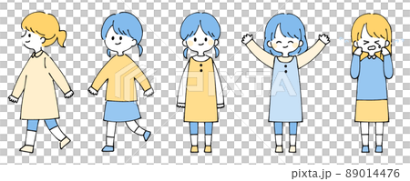 Person illustration set_rough touch Person illustration set_rough touch 89014476