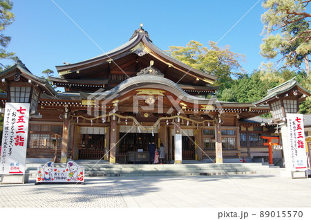 竹駒神社 拝殿／七五三詣で（宮城県岩沼市） 89015570