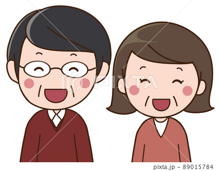 笑顔の中年夫婦 89015784