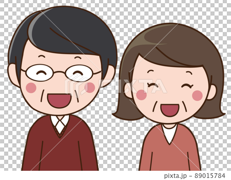 笑顔の中年夫婦 89015784