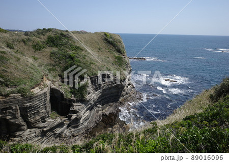 鵜原理想郷から見たリアス式海岸 89016096